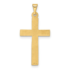 14K Polished Latin Cross Pendant