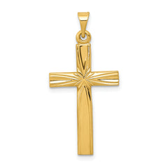 14k Polished Latin Cross Pendant
