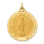 Miraculous Medal Round Pendant in 14K Yellow Gold, 31mm - Sophia Jewelers