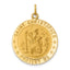 St. Christopher Medal Pendant in 14K Yellow Gold, 29mm - Sophia Jewelers