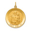 14k Solid Polished/Satin Large Round St. Joseph Medal