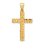 14K Nugget Cross Pendant
