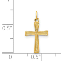 14K Cross Charm