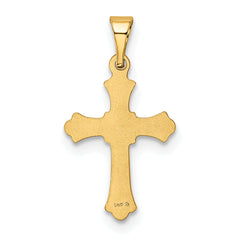 14K Budded Cross Charm