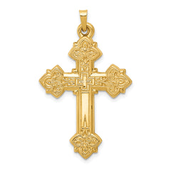 14k Hollow Cross Pendant