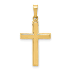 14k Hollow Cross Pendant