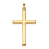 14k Hollow Cross Pendant