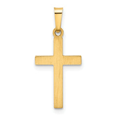 14K Hollow Cross Pendant