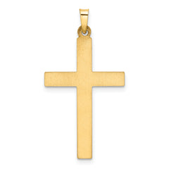 14K Hollow Cross Pendant