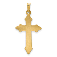 14K Fleur De Lis Cross Pendant