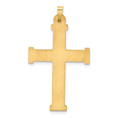 14K Hollow Latin Cross Pendant