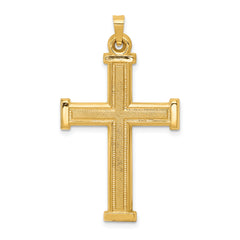 14k Hollow Latin Cross Pendant