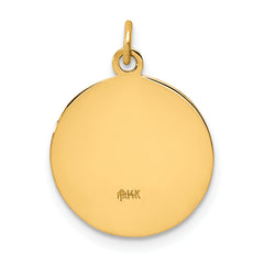 14K Jesus, Mary, Joseph Medal Charm