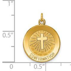 14K Confirmation Medal Charm
