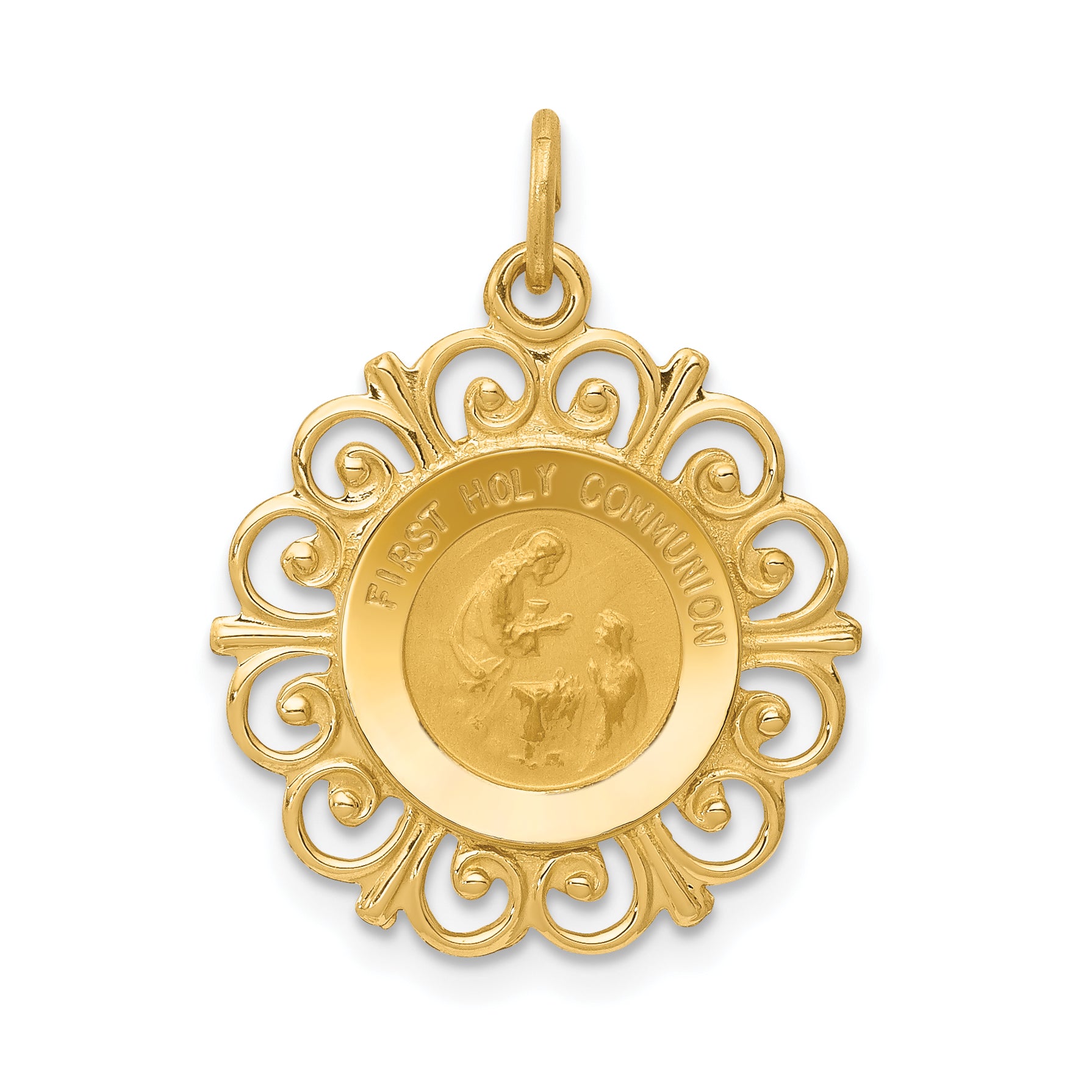 14k First Holy Communion Charm