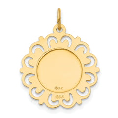 14K Sacred Heart of Jesus Medal Charm