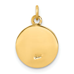 14K Holy Trinity Medal Charm