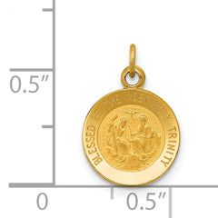 14K Holy Trinity Medal Charm