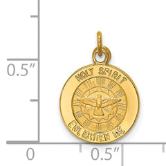 14K Holy Spirit Medal Charm