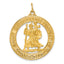 14k Saint Christopher Medal Pendant