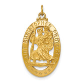 14k Saint Christopher Medal Pendant