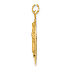 14K Saint Christopher Medal Pendant