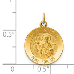 14K Saint Matthew Medal Charm