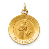 14k Saint Gerard Medal Charm