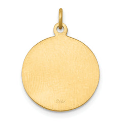 14K Saint George Medal Charm