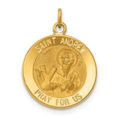 14k Saint Andrew Medal Charm