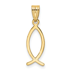 14K Ichthus Fish Pendant