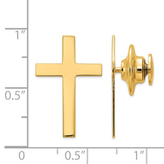 14K Cross Tie Tac