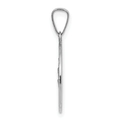 14K White Gold Saint Christopher Medal Charm