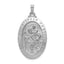 14k White Gold Saint Christopher Medal Pendant