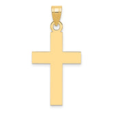 14k Polished Cross Charm