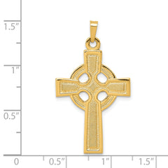 14K Celtic Cross Charm