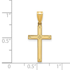 14K Cross Charm