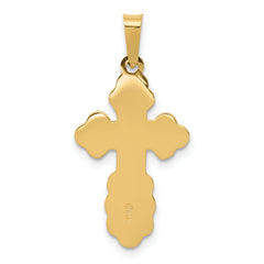 14K Eastern Orthodox Cross Charm