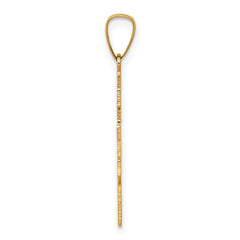 14K Eastern Orthodox Cross Charm