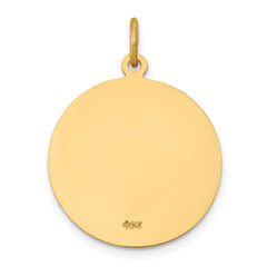 14K Saint John Medal Pendant