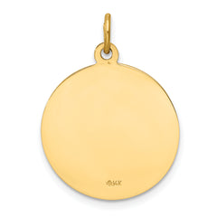 14K Our Lady of Mt. Carmel Medal Charm