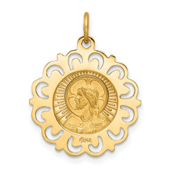 14K Matka Boska Medal Charm