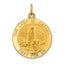 Our Lady of Fatima Medal Pendant in 14K Yellow Gold, 26mm - Sophia Jewelers
