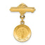 14K Gold Saint John the Baptist Unisex Solid Die Struck Pin