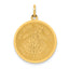 Saint Jude Thaddeus Round Disc Charm in 14K Yellow Gold, 26mm - Sophia Jewelers