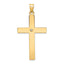 14k Polished .03ct. Diamond Cross Pendant