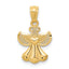 14k Polished Angel Pendant