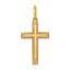 14K Laser Designed Cross Charm
