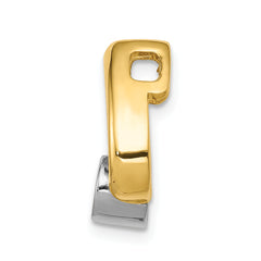 14ky Teardrop 4.4mm Diamond Chain Slide Mounting (No Stone Included)