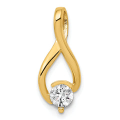 14ky Fancy 5mm Diamond Slide Mounting (No Stone Included)